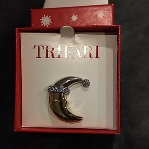 Trifari Sleeping Man in the Moon Pin
